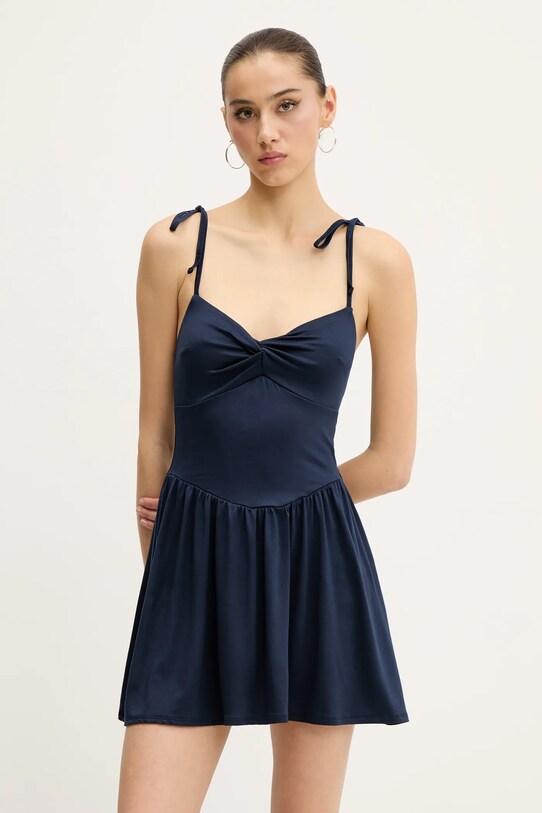 Šaty Hollister Co. s elastanom tmavomodrá KI359.5010.200