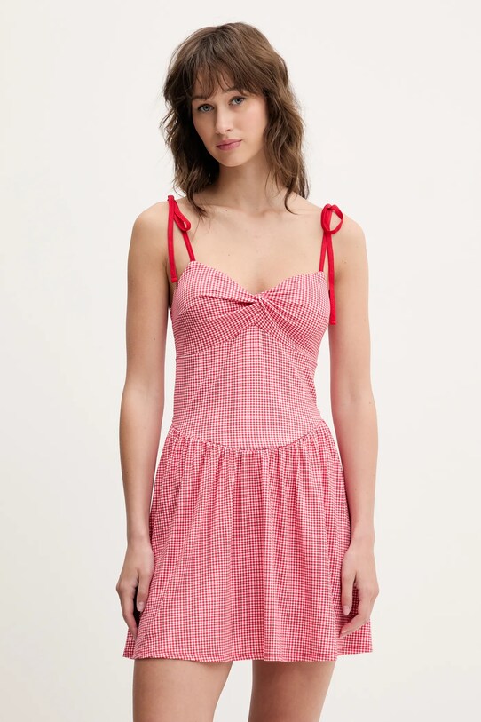 Hollister Co. sukienka wzorzyste czerwony KI359.5010.508