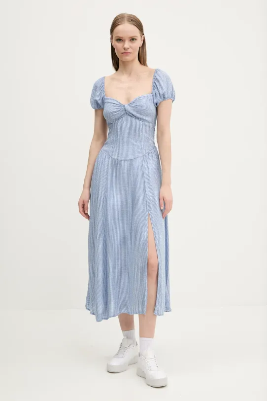 Hollister Co. rochie midi albastru KI359.5025.208