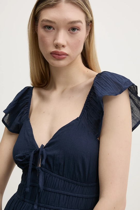 Hollister Co. rochie din bumbac bleumarin KI359.5041.200