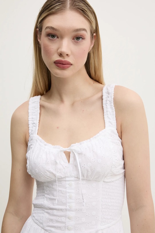 Bavlnené šaty Hollister Co. biela KI359.5069.100