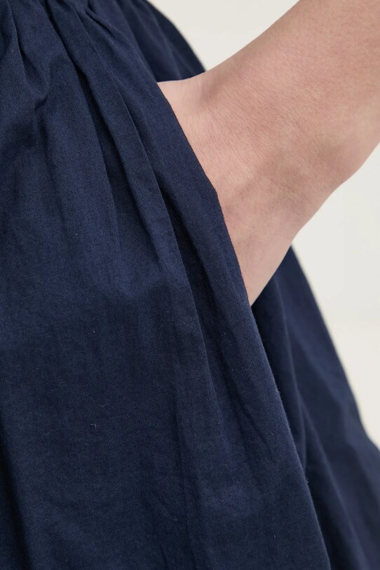 Pamučna haljina Hollister Co. KI359.5085.200 mornarsko plava