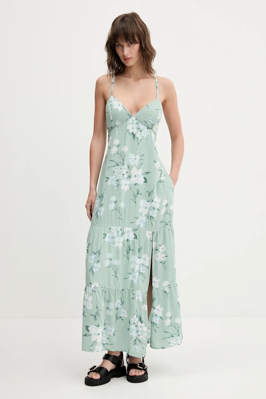 Šaty Hollister Co. maxi zelená KI359.5165.308