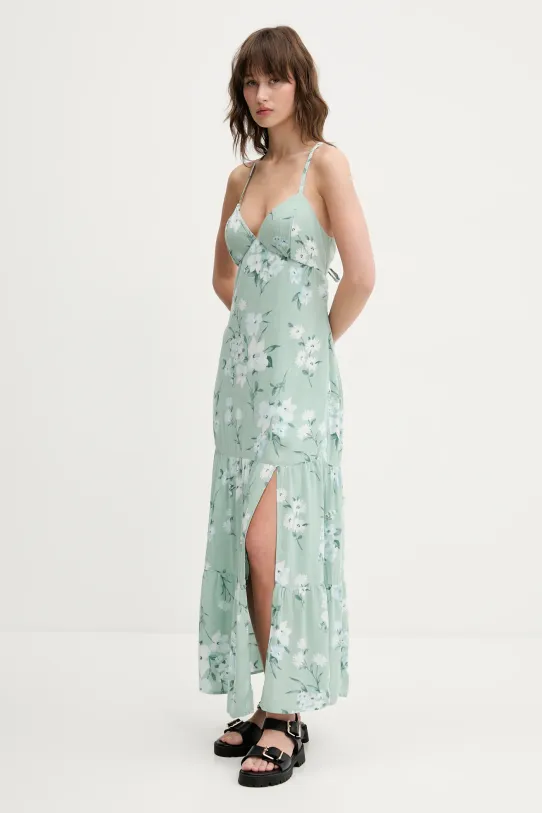 Hollister Co. sukienka KI359.5165.308 zielony SS25