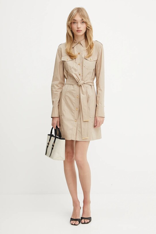 Šaty Marciano Guess PAT 5GGK42.7315A béžová SS25
