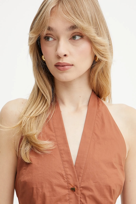 Marciano Guess vestito in cotone PAT 5GGK43.7315A marrone