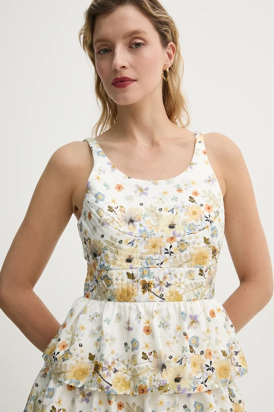 Hodvábne šaty MUNTHE FRUMA žltá 251134025118