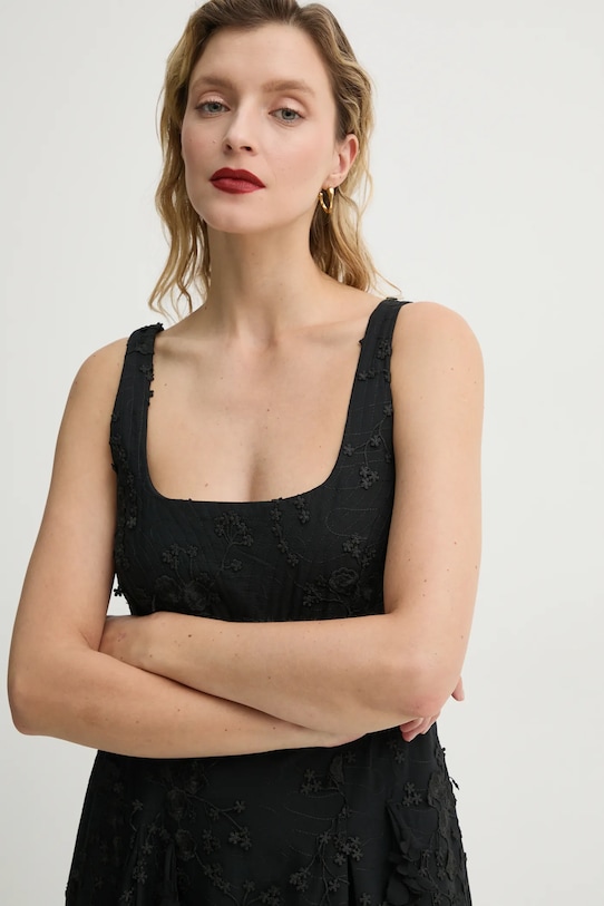 Хлопковое платье MUNTHE FRONIA чёрный 251134825125