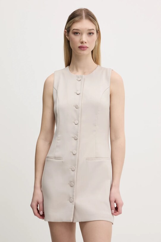Рокля Abercrombie & Fitch KI159.5575.410 бежов SS25