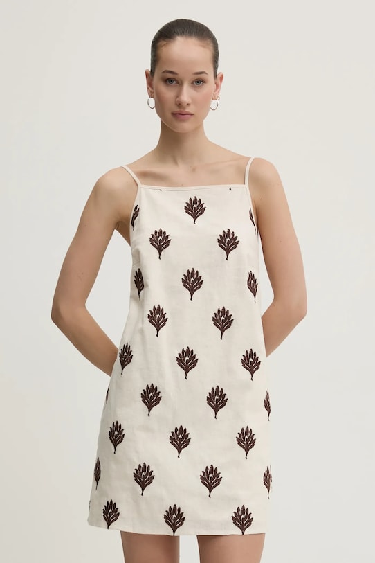 Abercrombie & Fitch rochie din in spate descoperit bej KI159.5661.454
