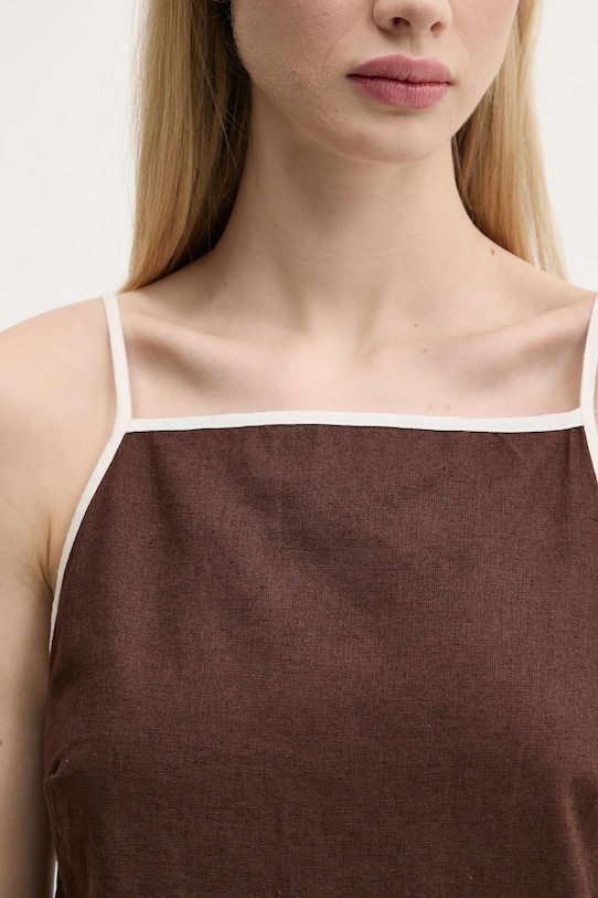 Abercrombie & Fitch vászon ruha KI159.5662.480 barna