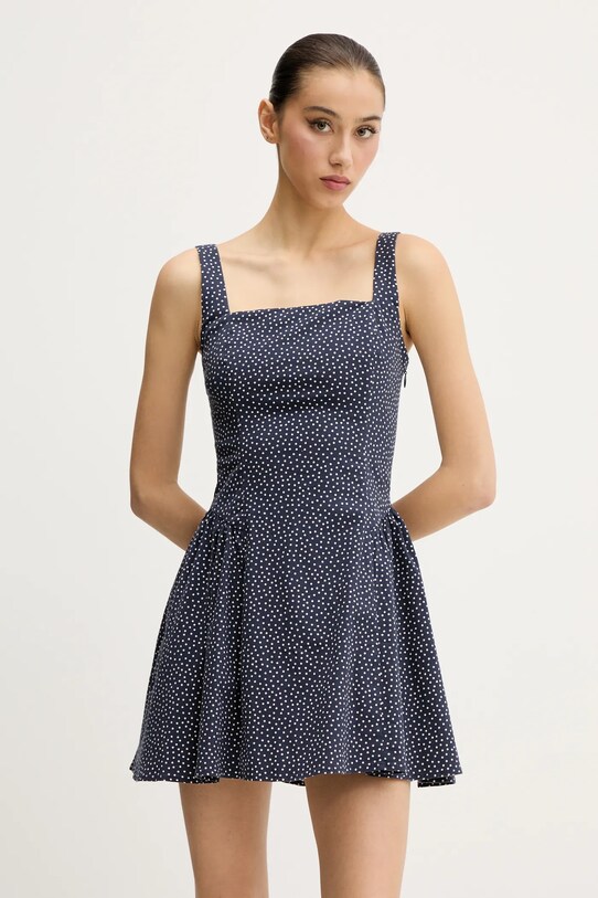 Šaty Abercrombie & Fitch bodky tmavomodrá KI159.5485.207