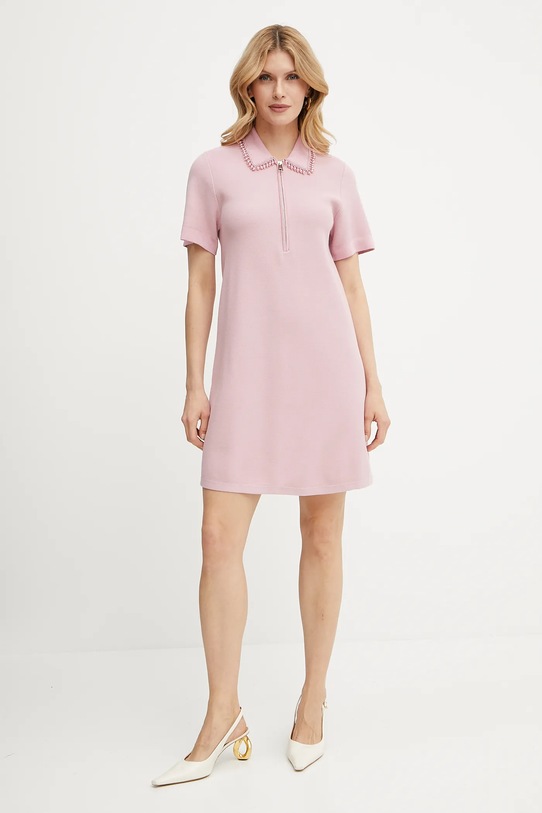 Liu Jo sukienka WA5049.MA96E różowy SS25