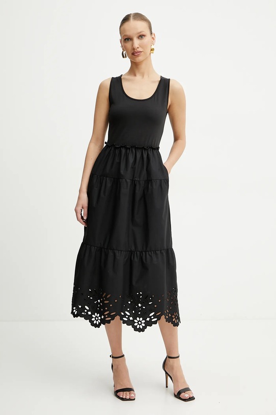 Liu Jo rochie midi negru WA5166.T4853
