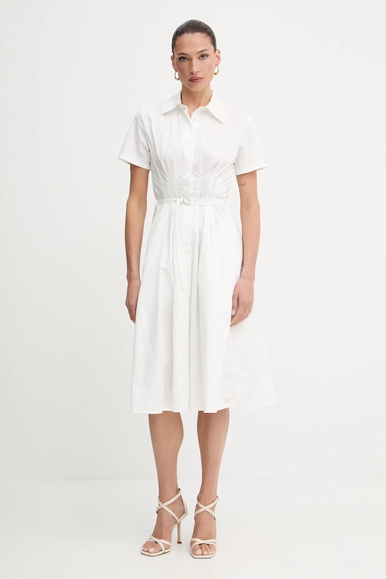 Liu Jo rochie cu guler alb WA5429.T4433