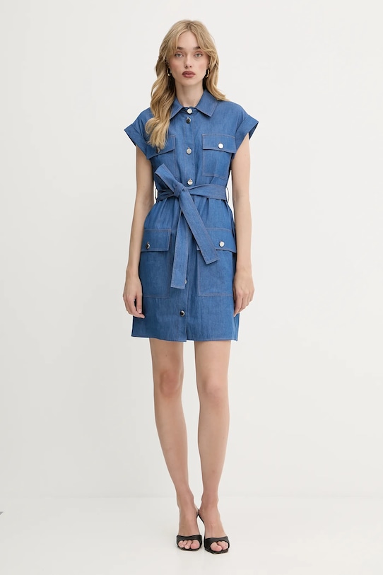 Liu Jo vestito in cotone WA5509.D4695 blu SS25