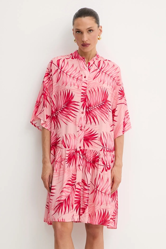 Φόρεμα Liu Jo εμπριμέ ροζ VA5125.T2961