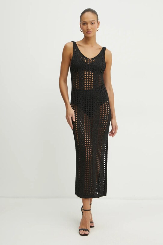 Liu Jo rochie maxi negru VA5181.MA70D