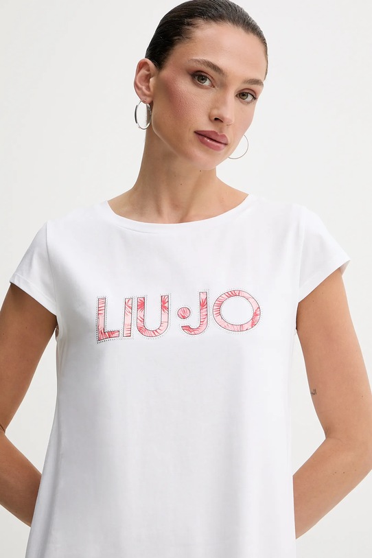 Obleka Liu Jo bela VA5194.JS003