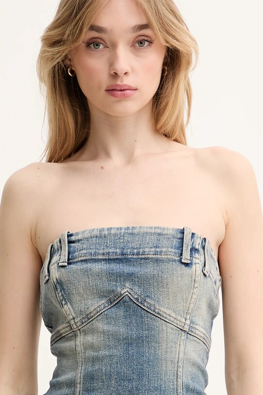 Miss Sixty rochie din denim albastru 6S1DJ57700