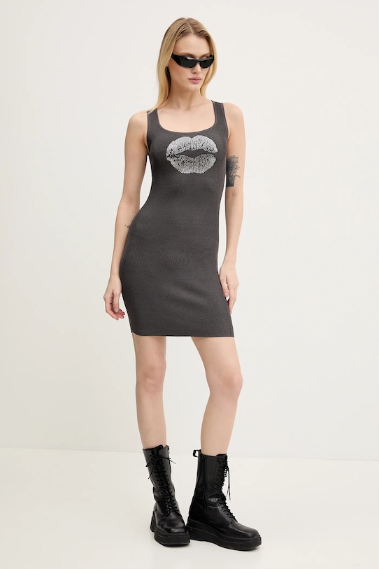 Miss Sixty vestito con aggiunta di seta 6S1RJ23000 grigio SS25