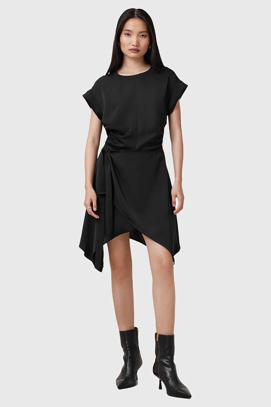 AllSaints rochie RIKO mini negru W019DC