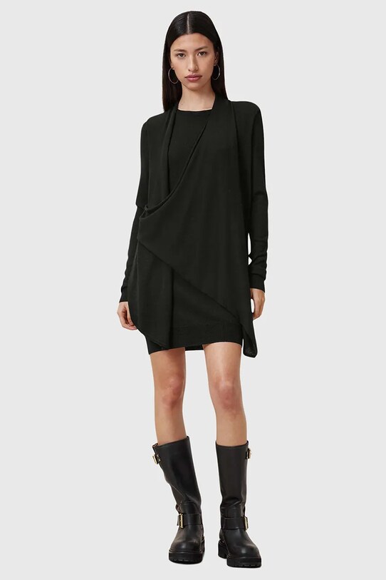Vlněné šaty AllSaints DRINA W071DC
