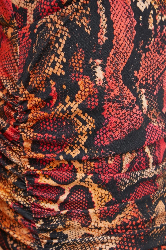 Just Cavalli sukienka 78PAOE01.CJ110 pomarańczowy