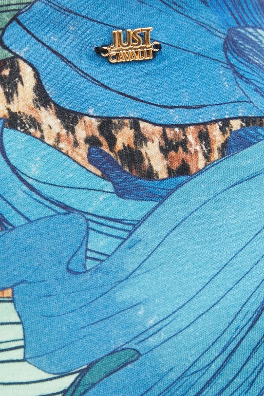 Just Cavalli sukienka 78PAOE01.CJ110 niebieski