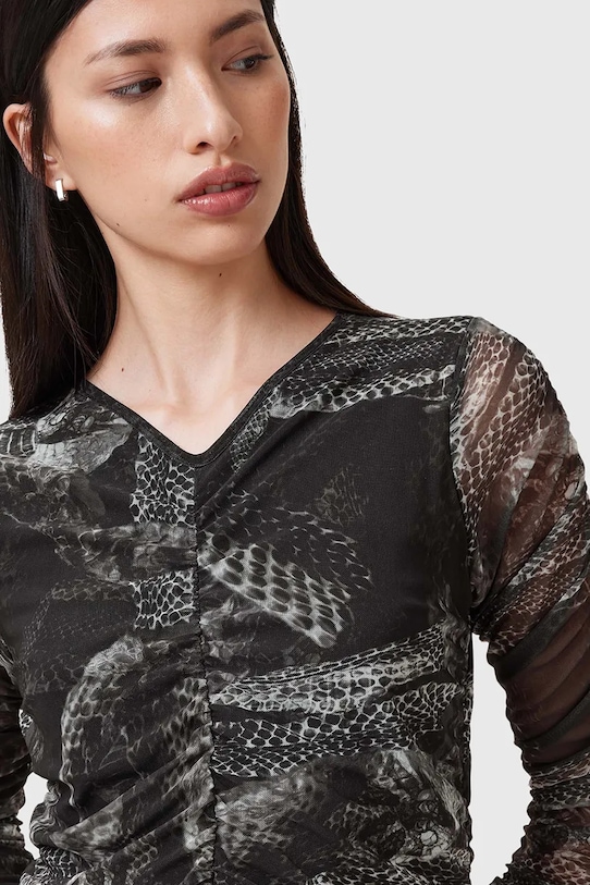 Oblečenie Šaty AllSaints KEIKO W003DC sivá