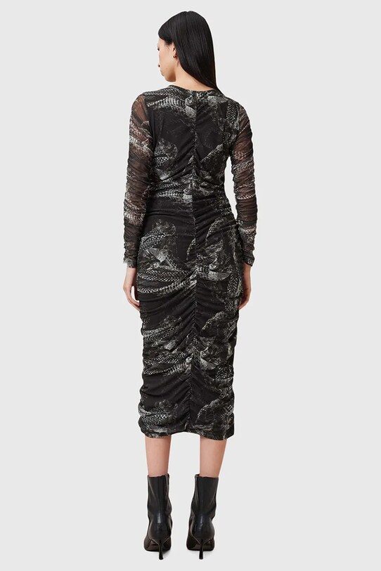 Šaty AllSaints KEIKO W003DC sivá