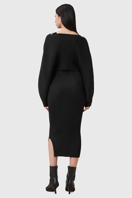 Šaty a sveter AllSaints MINORI W224DC čierna