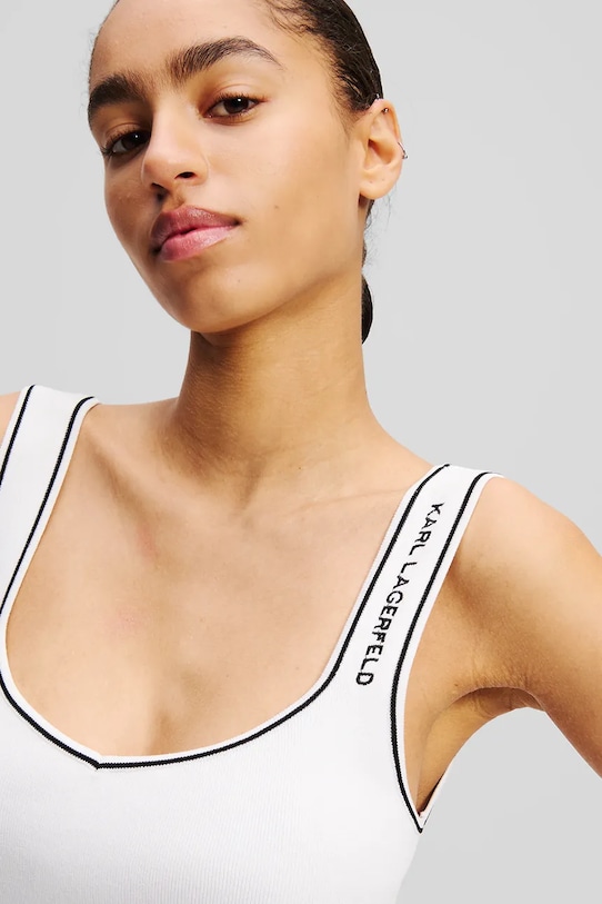 Îmbrăcăminte Karl Lagerfeld rochie A2W13018 alb