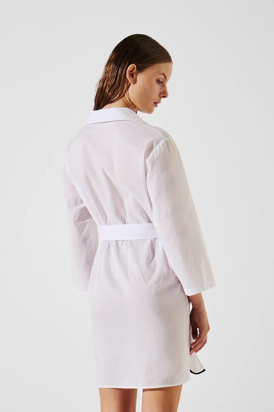 Karl Lagerfeld sukienka bawełniana A2W46075 biały AA00