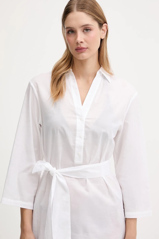 Karl Lagerfeld sukienka bawełniana biały A2W46075