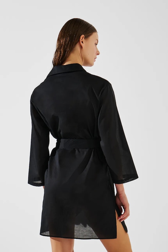 Karl Lagerfeld sukienka bawełniana A2W46075 czarny AA00