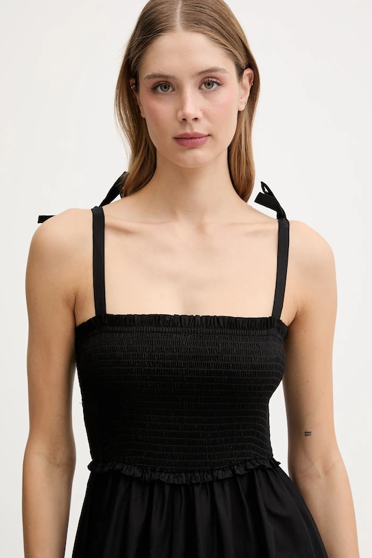 Karl Lagerfeld rochie din bumbac negru A2W46009