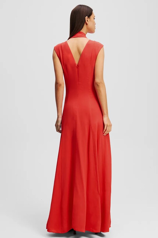 Karl Lagerfeld rochie A2W13011 rosu SS25