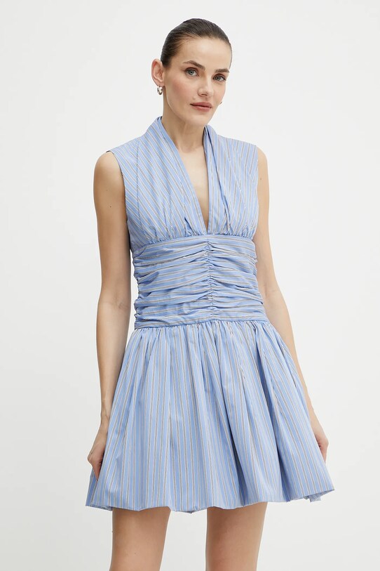 Βαμβακερό φόρεμα Patou εμπριμέ μπλε DR1760190