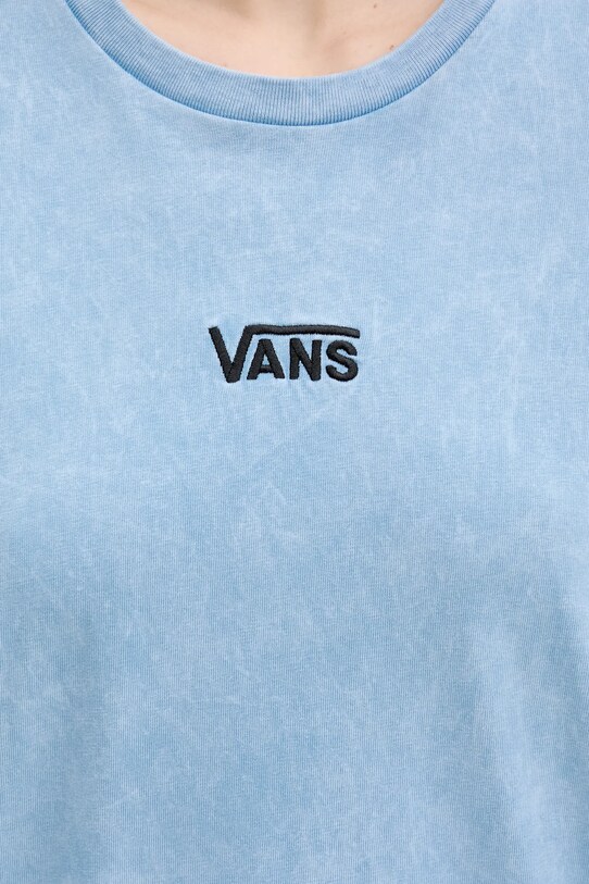 Vans rochie din bumbac VN00046QE2W1 albastru