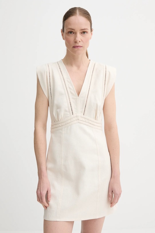 BA&SH vestito NARIA mini beige 1E25NARI