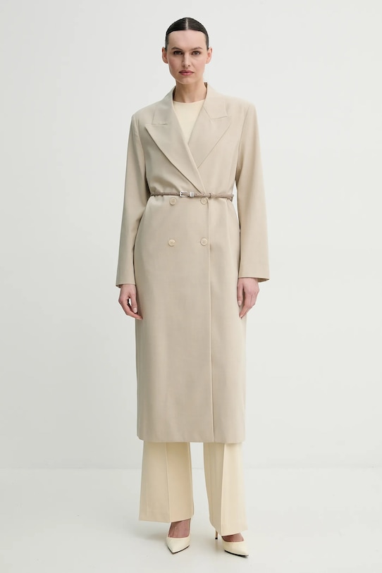 ISABELLE BLANCHE palton cu captuseala bej IS25SS.J062.T003