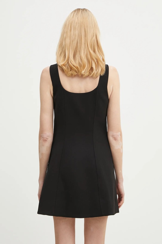 Abbigliamento GANNI vestito Bonded Crepe Mini W0187 nero