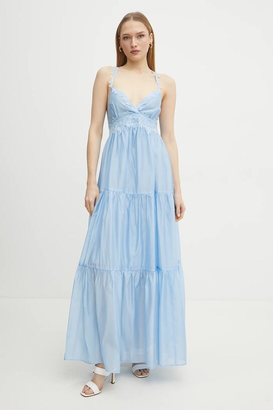 Obleka Ermanno Scervino Tkanina modra 56TQ029ES3
