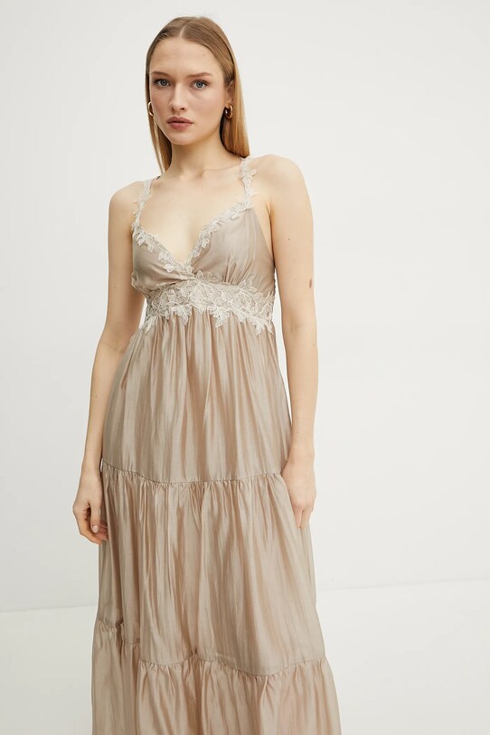 Obleka Ermanno Scervino bež 56TQ029ES3