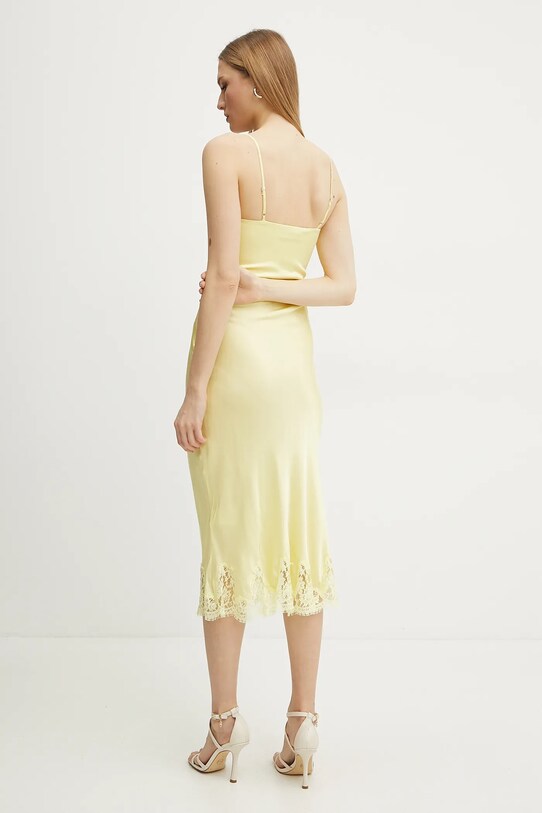 Ermanno Scervino sukienka 56TQ057EL1 żółty SS25