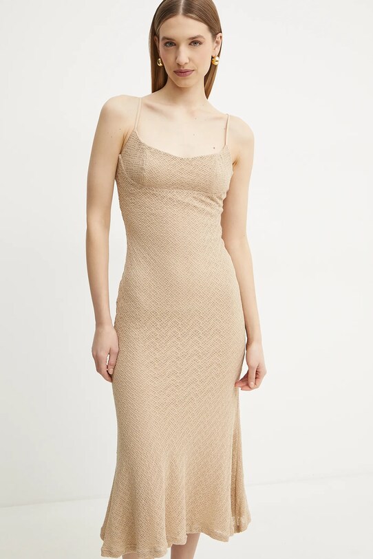 Φόρεμα Bardot 57998DB7 μπεζ SS25