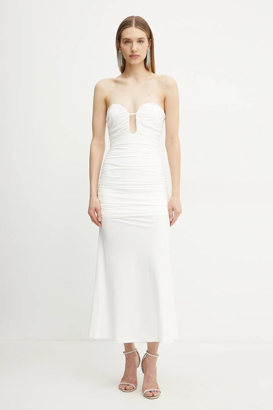 Bardot rochie maxi alb 59692DB1