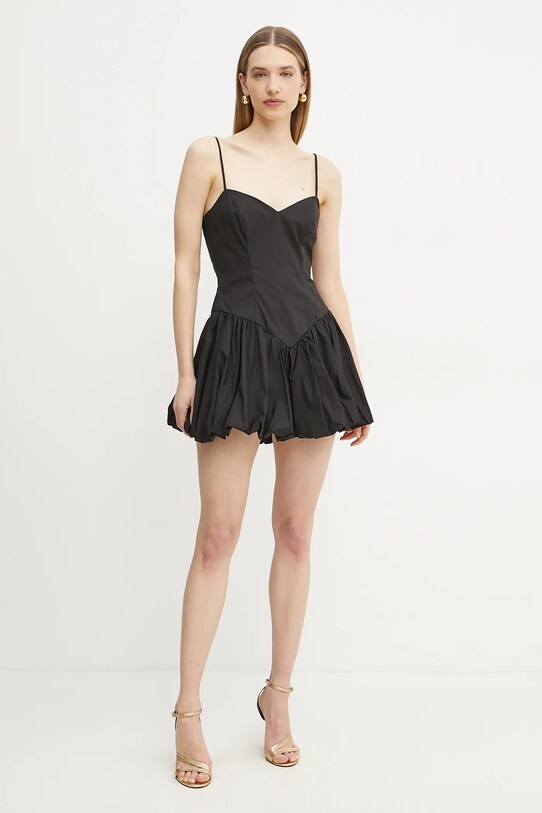 Bardot rochie din bumbac 59794DB negru SS25