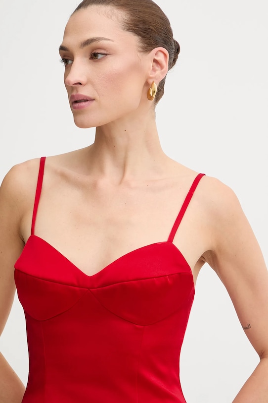 Bardot sukienka czerwony 59817DB